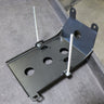 View of the Spare Battery Tray made by C4 showing the structure and battery hold-down bolts.