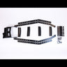 All of the components of the C4 Summit Hatch Ladder laid out on a white background. 