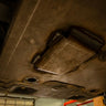 Close-up view of the structure on the outside of the C4 skid plate. 