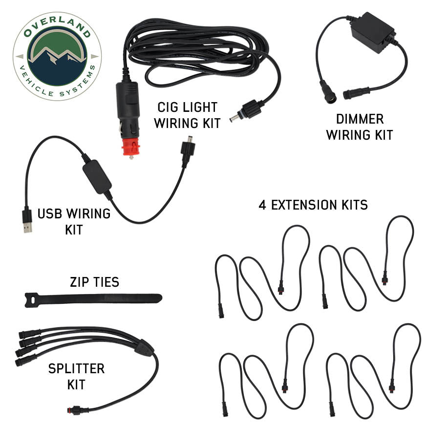 4 Pcs Universal LED Light Kit Wiring Kits