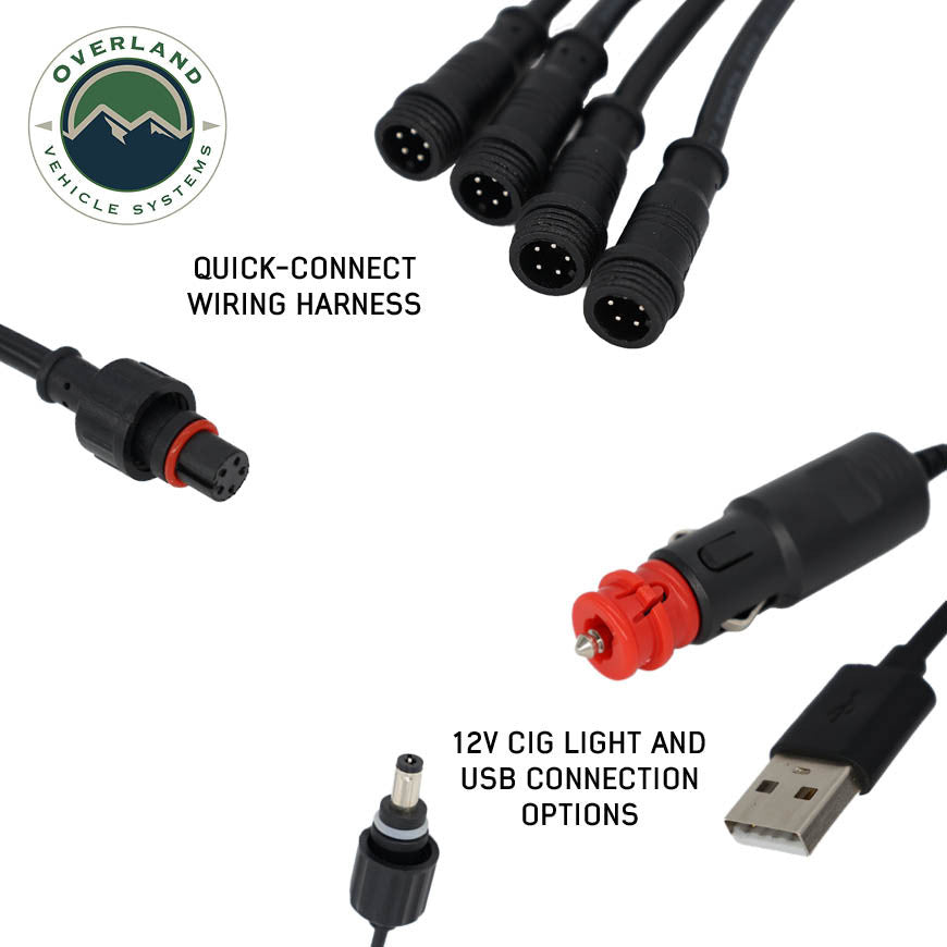 4 Pcs Universal LED Light Kit Wiring Ends