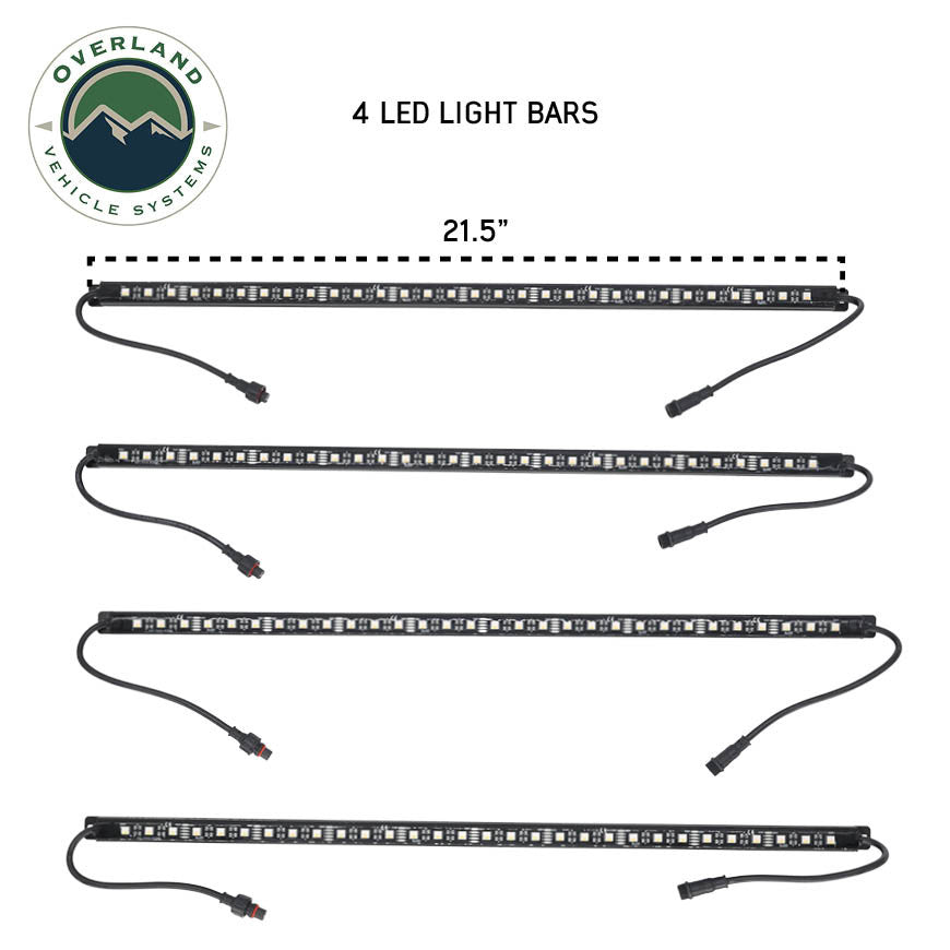 4 Pcs Universal LED Light Kit Light Bars