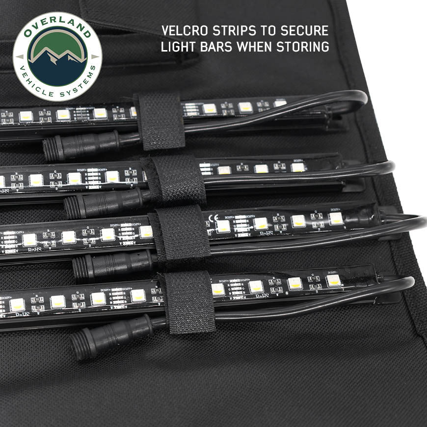 4 Pcs Universal LED Light Kit Velcro