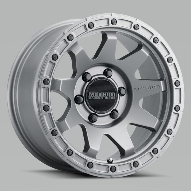 317 17x8.5 0mm Offset 6x5.5 106.25mm CB Matte Titanium Wheel