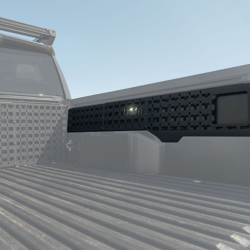Passenger side Tacoma Bed Side MOLLE Panels with bed light cutout