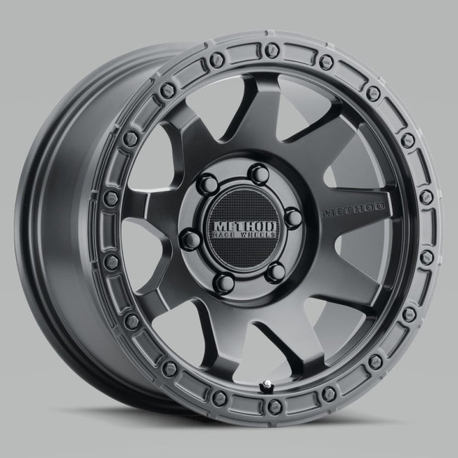 317 17x8.5 0mm Offset 6x5.5 106.25mm CB Matte Black Wheel