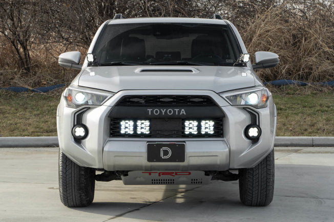 14-23 Toyota 4Runner SS5 Stealth Grille LED 2-Pod Kit - Pro White Driving