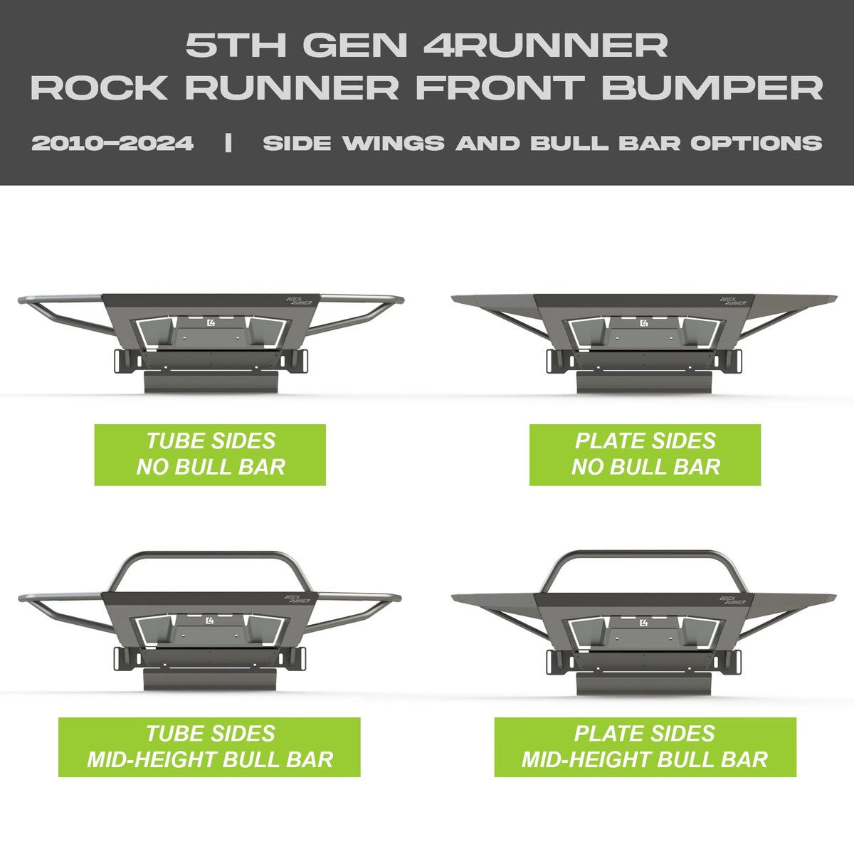 Rock Runner 4Runner Front Bumper 5th-gen 2010+