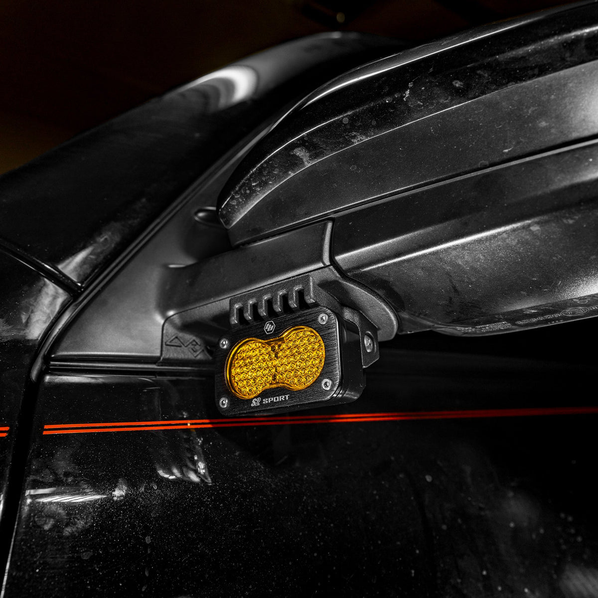 Side Mirror Ditch Light Mount Kit Fits 5th Gen 4Runner 2014-2024