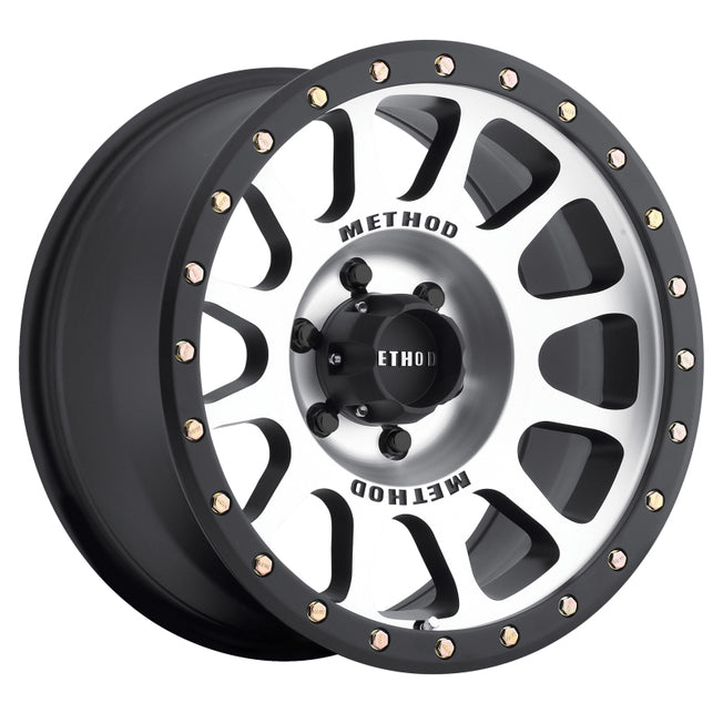 305 NV 17x8.5 0mm Offset 6x5.5 108mm CB Machined/Black Street Loc Wheel