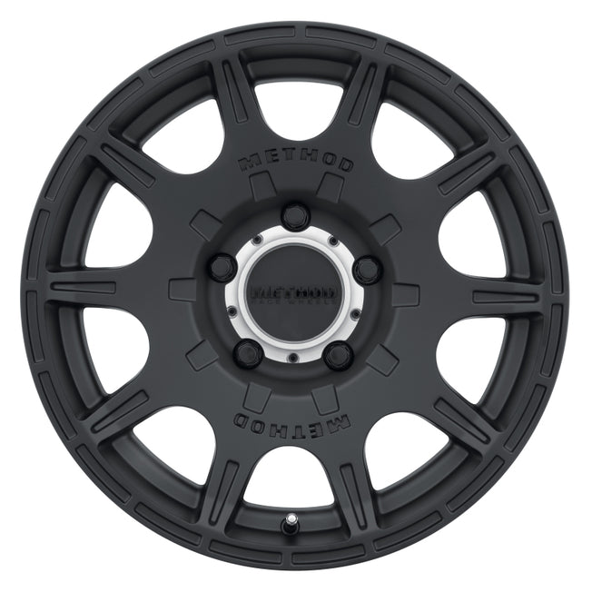 308 Roost 18x9 +18mm Offset 5x150 110.5mm CB Matte Black Wheel