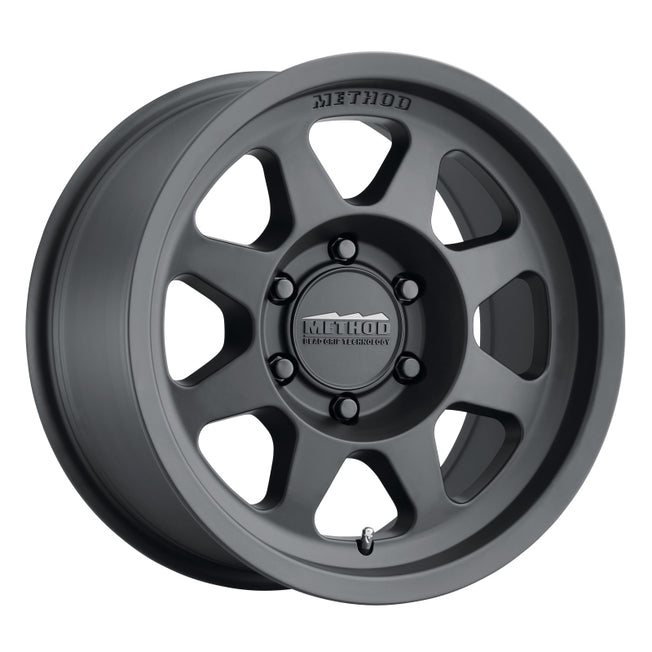 701 17x8.5 0mm Offset 6x5.5 106.25mm CB Matte Black Wheel