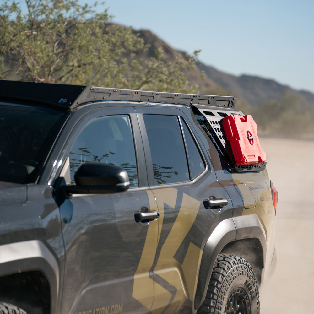 6th Gen 4Runner Exterior MOLLE Panel mounted to C4 Roof Rack.