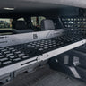 Detail of the 6th Gen 4Runner MOLLE Panel Shelf for Rear Window Molle Panels