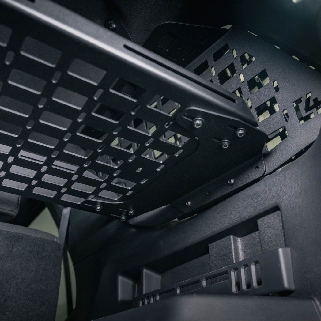 6th Gen 4Runner MOLLE Panel Shelf mounting to the Rear Window Molle Panels