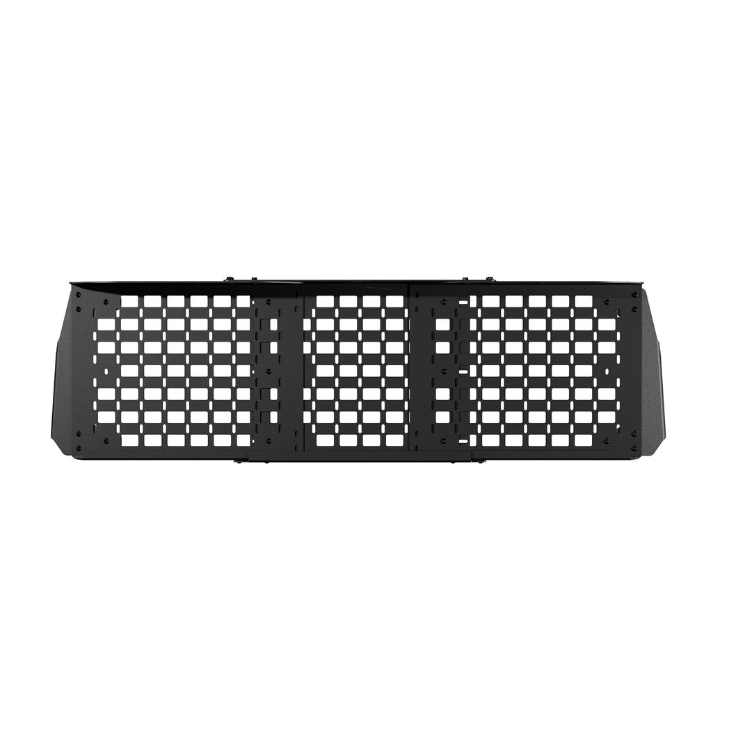 Render, top down of 6th Gen 4Runner MOLLE Panel Shelf
