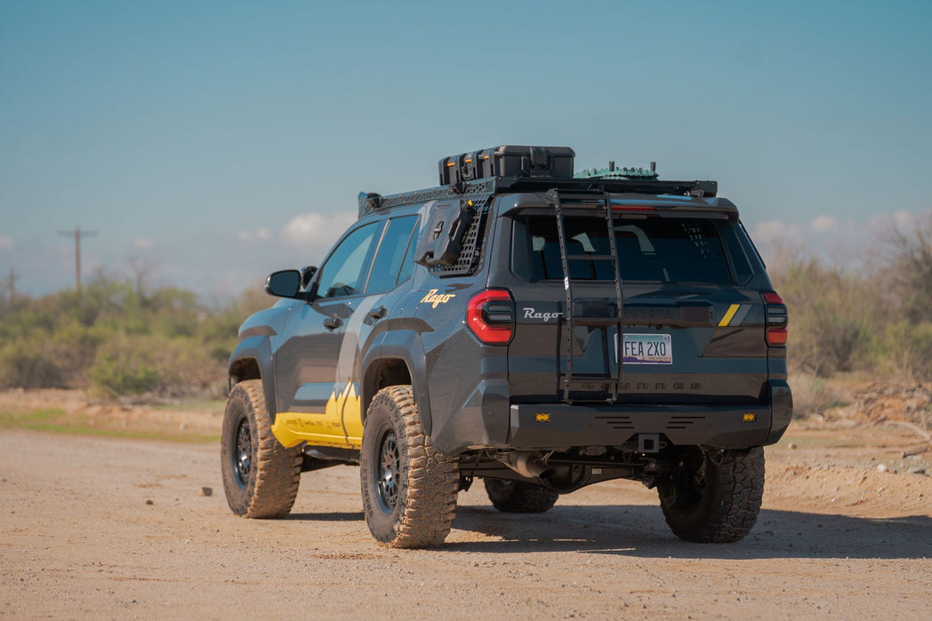 Access roof rack and gear with the Rear Hatch Ladder on the 6th Gen 4Runner