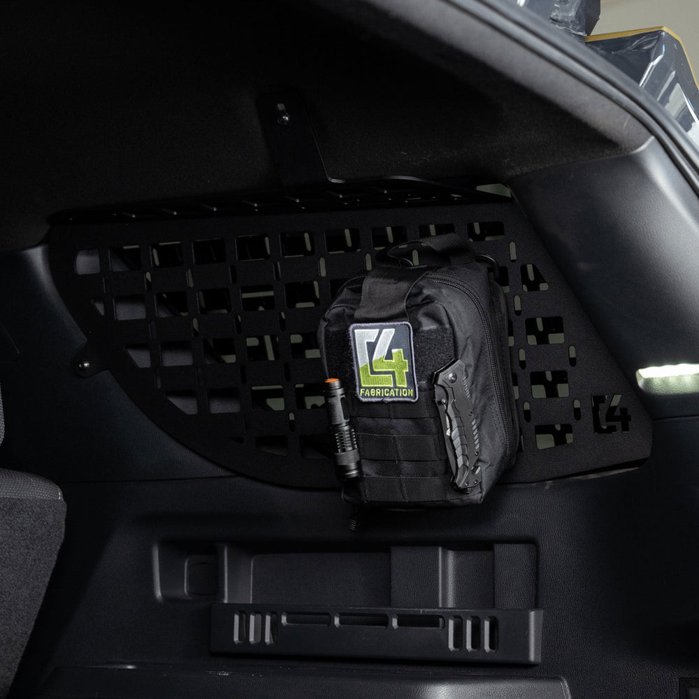 6th Gen 4Runner MOLLE Panel for Rear Window with camping kit