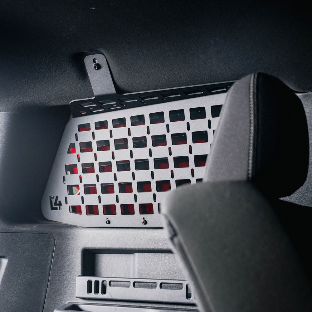 Clear shot of the pattern on a 6th Gen 4Runner MOLLE Panel for Rear Windows