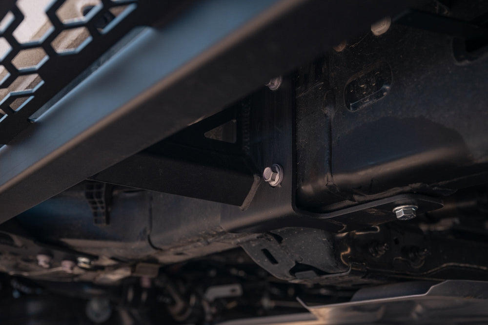 6th Gen 4Runner Rock Slider Side Steps mount directly to the frame mounts