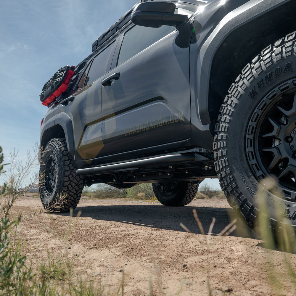 Low profile of the Rock sliders for the 6th Gen Toyota 4Runner