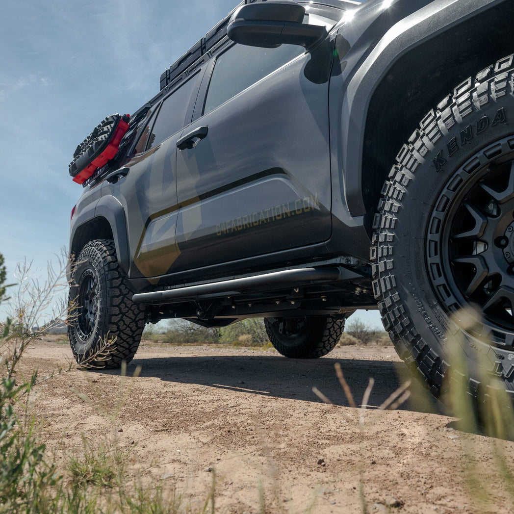 Low profile of the Rock sliders for the 6th Gen Toyota 4Runner