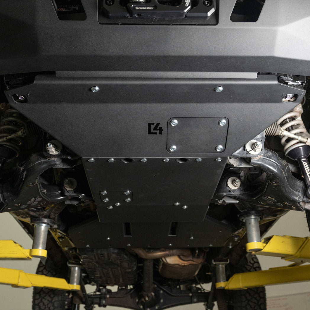 C4 Skid Plates for the 6th Gen 4Runner on lift