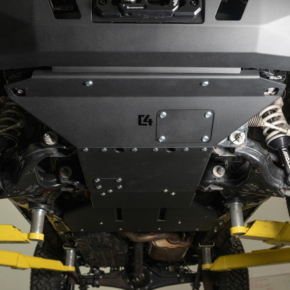 C4 Skid Plates for the 6th Gen 4Runner on lift