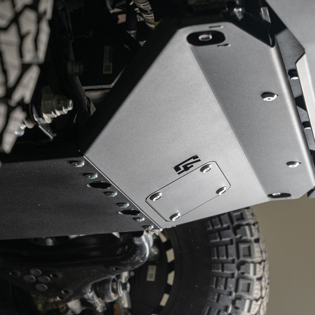 Side view of the C4 Front Skid Plate for the 6th Gen 4Runner