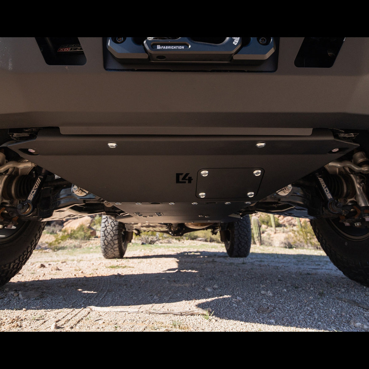 C4 Skid Plates for the 6th Gen 4Runner, powder coated