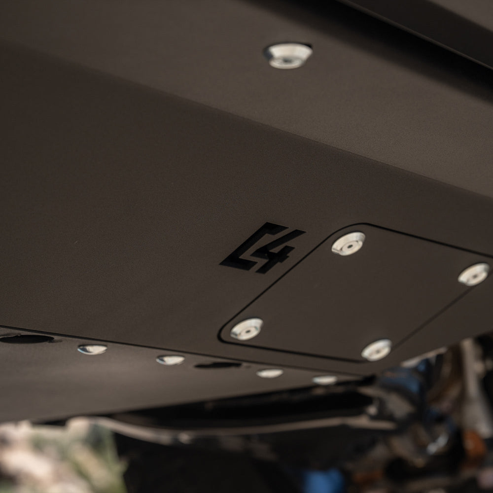 C4 Logo on the C4 Front Skid Plate for the 6th Gen 4Runner