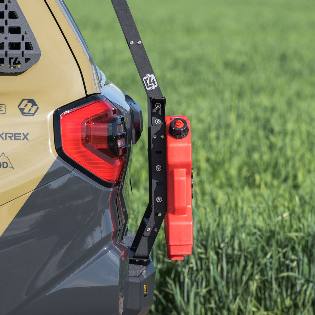 Additional step and rotopax mount added to the 6th Gen 4Runner Summit Hatch Ladder