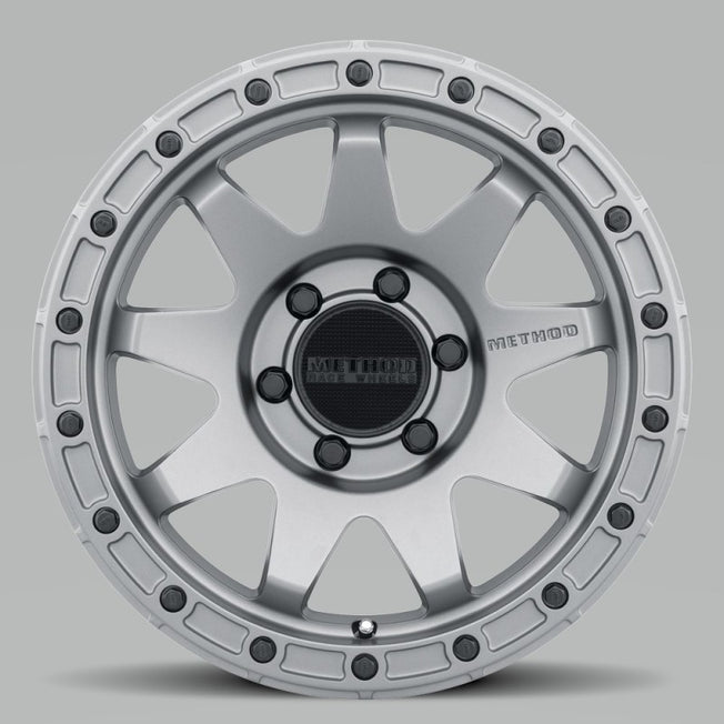 317 17x8.5 0mm Offset 6x5.5 106.25mm CB Matte Titanium Wheel