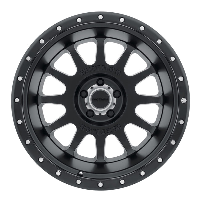 605 NV 20x9 -12mm Offset 5x150 110.5mm CB Matte Black Wheel