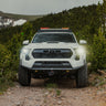 Front-on view showing the simple and sleek design of the C4 Lo-Pro front winch bumper.