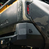 Quartering side view showing how the Overland Rear Bumper for the 4th Generation Tacoma from C4 hugs the body lines of the bed.
