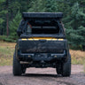 Close-up showing the weld quality on the Overland bumper from C4 Fabrication.