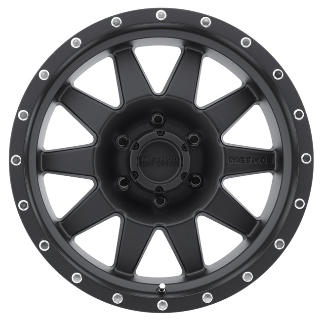 301 The Standard 17x8.5 0mm Offset 6x5.5 108mm CB Matte Black Wheel