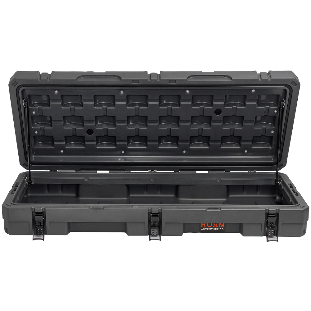 Interior look into the ROAM 83L Rugged Case in Slate color