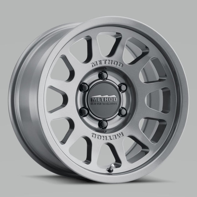 703 17x8.5 0mm Offset 6x5.5 106.25mm CB Gloss Titanium Wheel