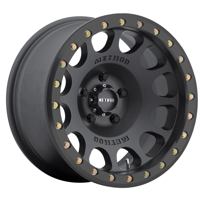 105 Beadlock 17x8.5 0mm Offset 6x5.5 108mm CB Matte Black w/BH-H24125 Wheel