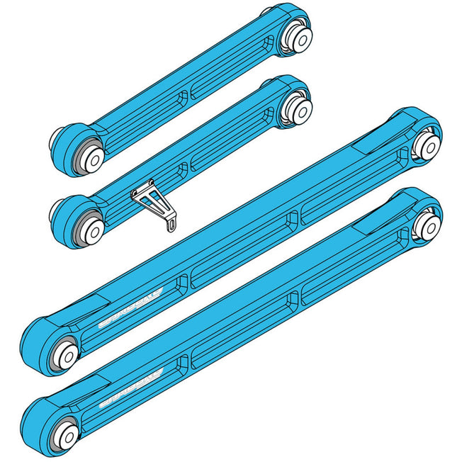 Toyota Tundra 2WD/4WD 22-23 KINETIK Series Rear Billet Trailing Arm Kit (King Blue)