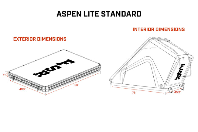 Aspen Lite Standard Rooftop Tent