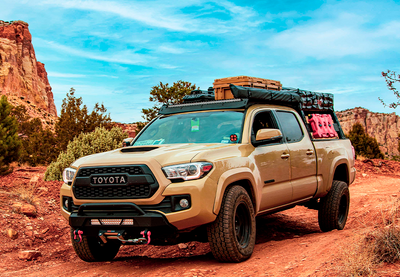 40" Cut-Out Prinsu Roof Rack Slim LED Light Bar Bracket Kit