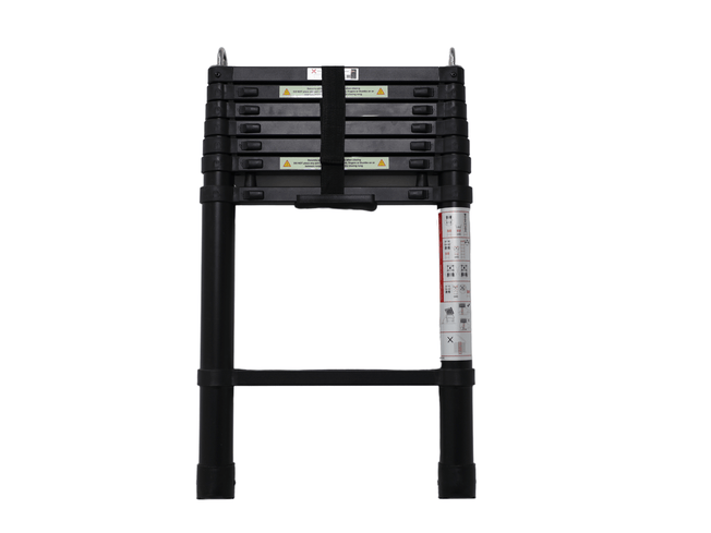 Aspen Lite - Telescoping Ladder Black