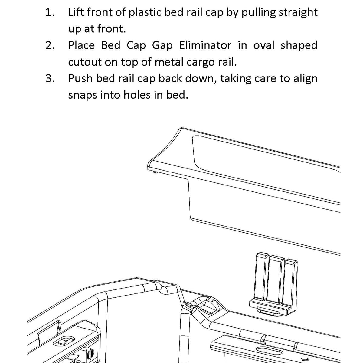 Bed Cap Gap Eliminators (PAIR)