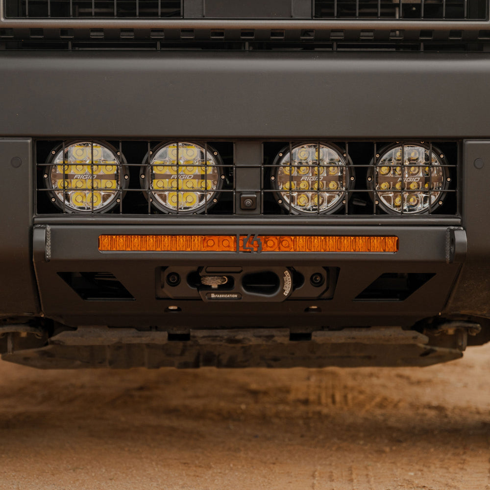 C4 Winch Fairlead Closed Hook on Land Cruiser Lo Pro Bumper