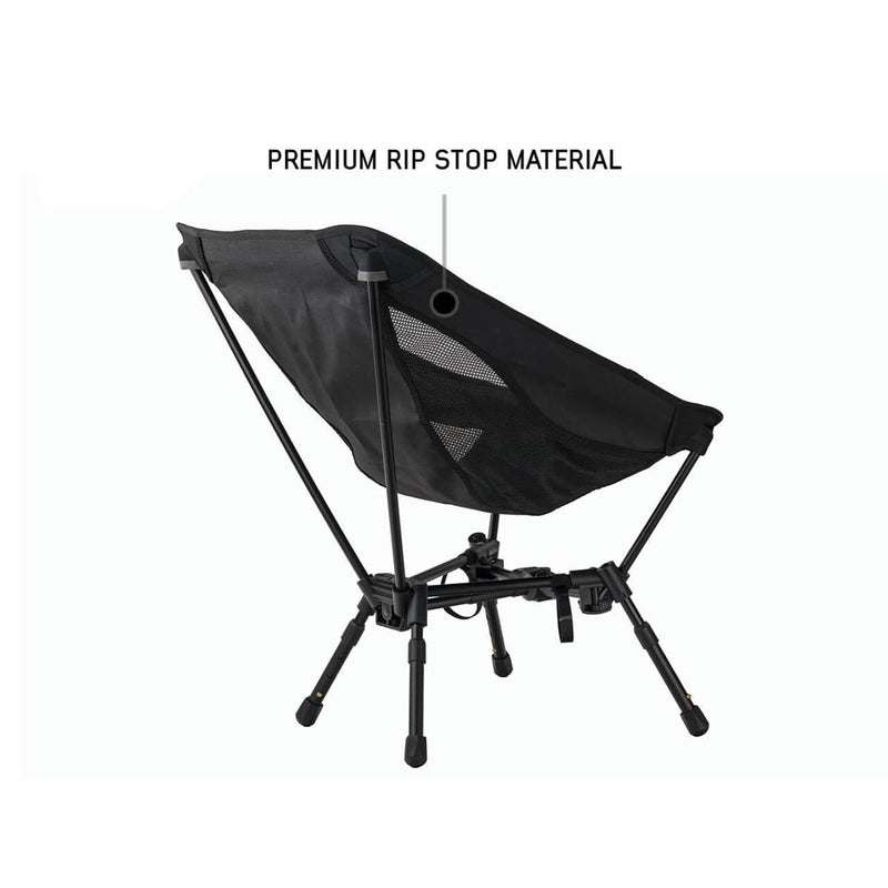 Compact Camping Chair with Collapsible Aluminum Frame