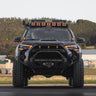 A blacked-out 4Runner with the C4 Lo-Pro winch bumper for 2014+ Toyota 4Runners.