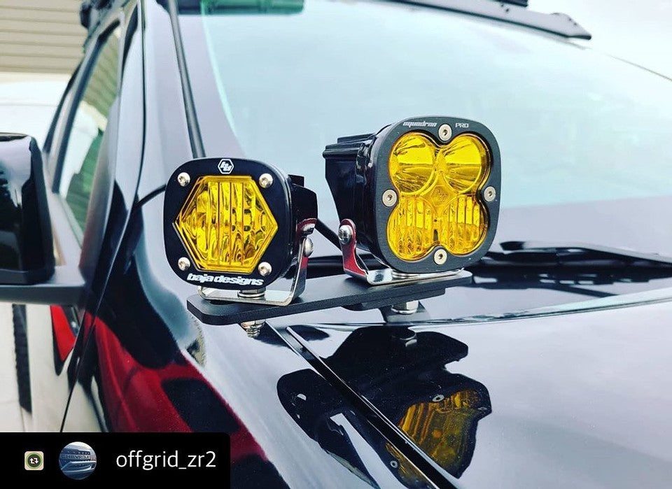 Ditch Light Bracket Extensions - Pair